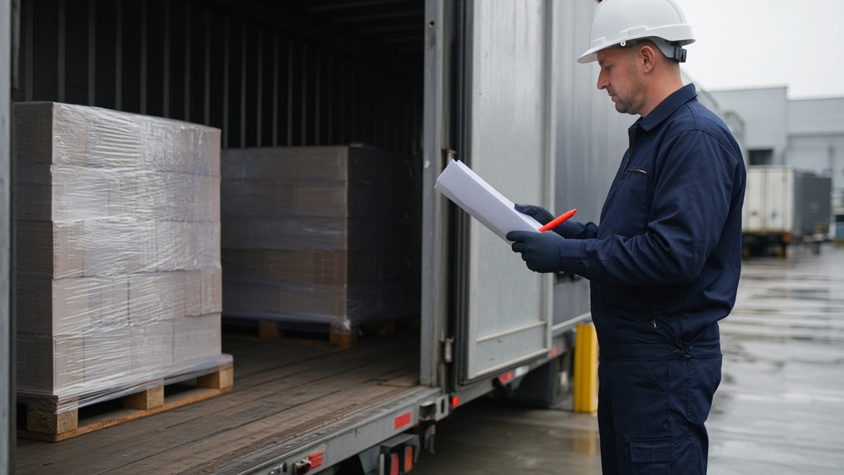 Morning cargo inspection desk